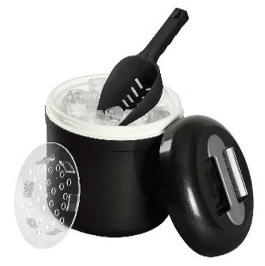 Ice Bucket 4 Liter Anthracite Isolated