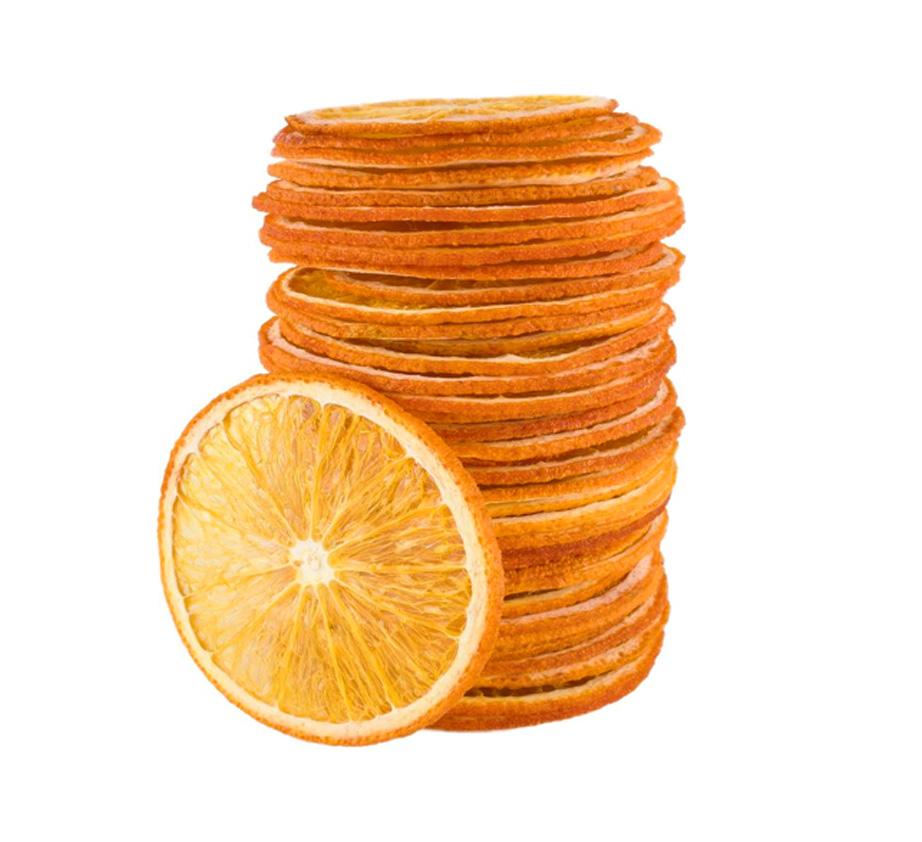 Sinaasappel Gedroogd 100g circa 74 stuks