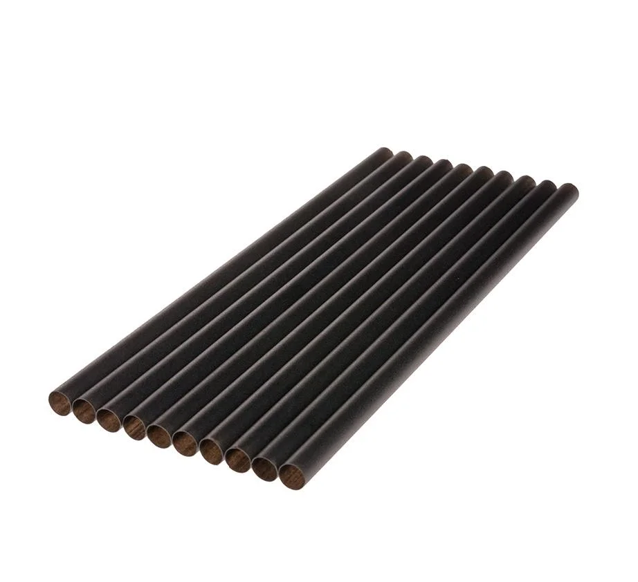 Bio Straw T1 8 x 140 mm black 250 stuks